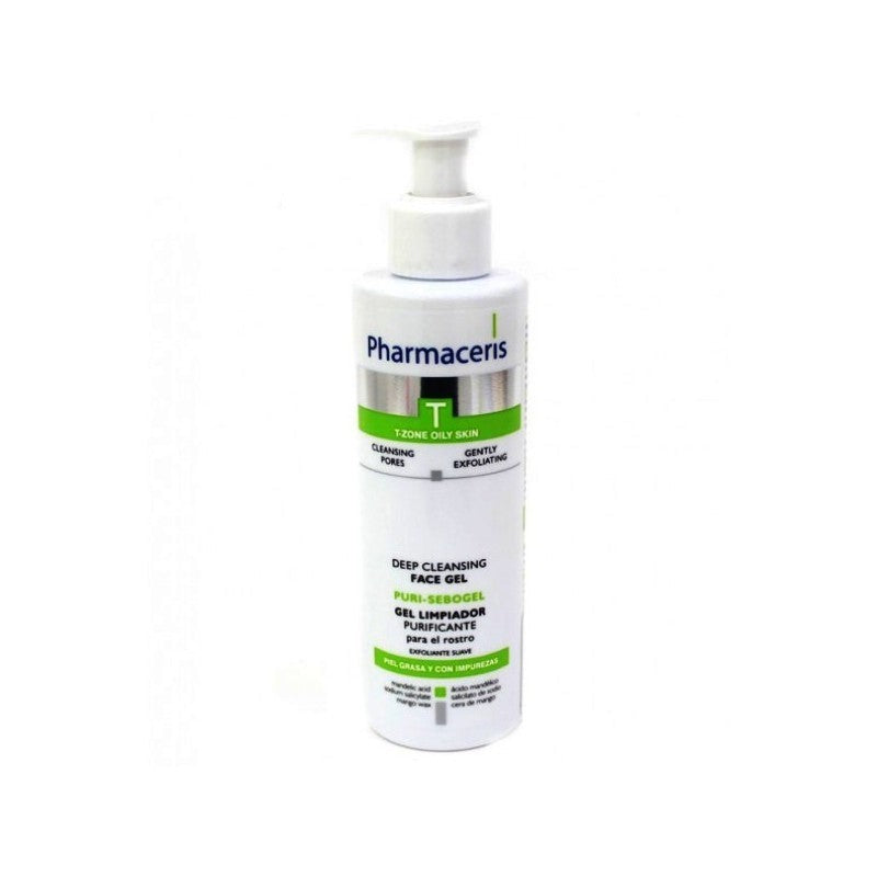 Pharmaceris T Puri Sebogel Face Gel Wash Antibacterial 190ml - MazenOnline