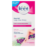Easy EasyGrip 20 Ready to Use Wax Strips + 4 Perfect Finish Wipes (Shea Butter Berry) - MazenOnline