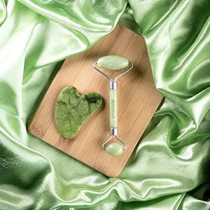 Facial roller and jade gua sha set - MazenOnline