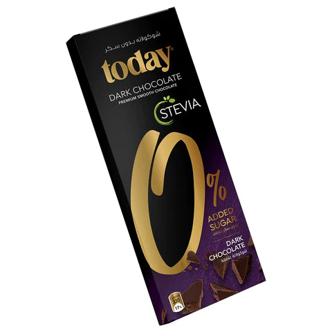 Stevia Dark Chocolate Zero Added Sugar 65g - MazenOnline