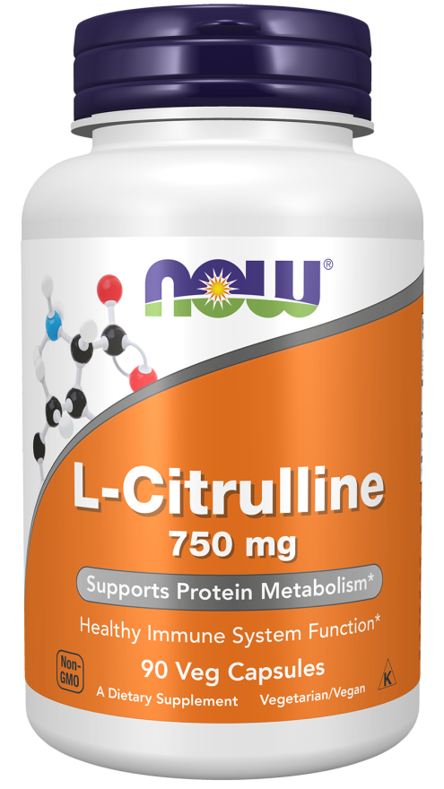 Now - L-Citrulline 750 mg Veg Capsules | MazenOnline