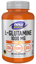 Now - L-Glutamine, Double Strength 1000 mg Veg Capsules | MazenOnline