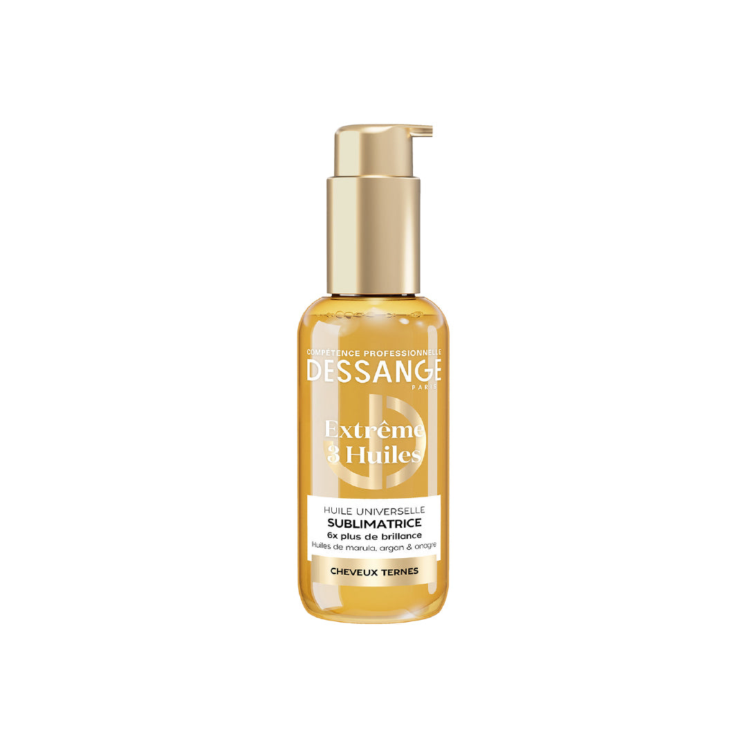Extreme Sublimating Universal Hair Oil 3 Oils - Formula Enriched With Marula, Argan & Evening Primrose Oils - Nourishes, Protects, Repairs - For Dull Hair