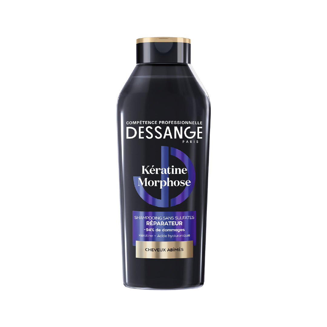 - Morphose Keratin Repair Sulfate Free Shampoo - Formula Enriched With Vegetable Keratin & Hyaluronic Acid - Repairs & Protects Hair Fiber - Damaged Hair