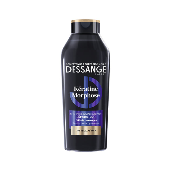 - Morphose Keratin Repair Sulfate Free Shampoo - Formula Enriched With Vegetable Keratin & Hyaluronic Acid - Repairs & Protects Hair Fiber - Damaged Hair