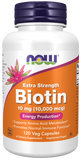 Biotin 10 mg (10,000 mcg), Extra Strength Veg Capsules