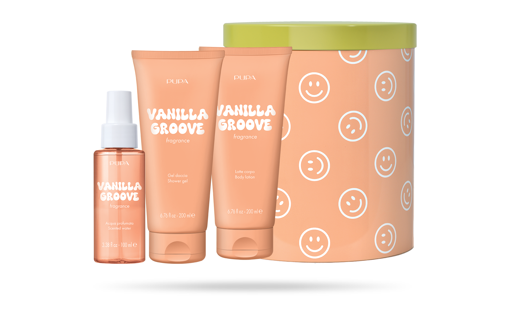 Pupa Milano - Happy Box Kit 4 Shower Gel, Body Milk and Scented Water | MazenOnline