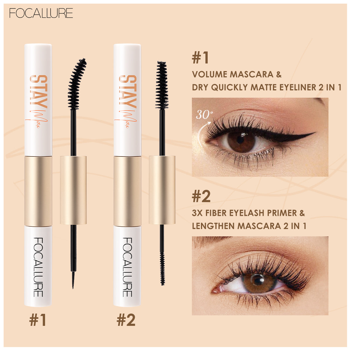 STAYMAX Mascara & Eyeliner-FA 160-1