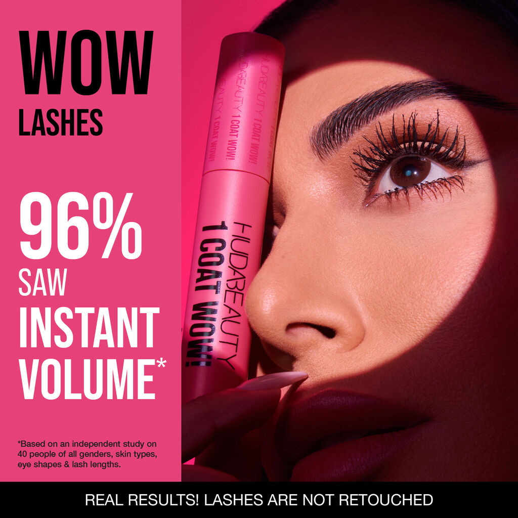 HUDABEAUTY 1 COAT WOW! Extra Volumizing and Lifting Mascara Secondary image