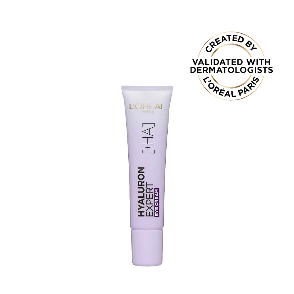 L'Oréal Paris - Hyaluron Expert, Replumping and Moisturizing Eye Cream, against Fine Lines, for Eye-Contour Replumping, with Hyaluronic Acid | MazenOnline