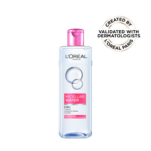 L'Oréal Paris - 3-in-1 Refreshing and Moisturizing Micellar Water, Cleanse, Remove Makeup and Soothe, for Sensitive and Normal to Dry Skin | MazenOnline