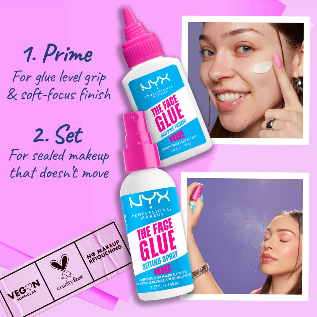 NYX Professional Makeup - The Face Glue Primer, Gripping Primer, Up To 24 Hour Hydration | MazenOnline