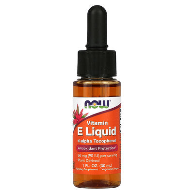 Now - Vitamin E Liquid, 60 mg 90 IU, 1 fl oz | MazenOnline