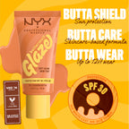 NYX Professional Makeup - Buttermelt Glaze Soft Glow Skin Tint  SPF30, Foundation, 12H Wear | MazenOnline