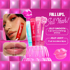 Jelly Job Lip Gloss, Lip Tint Gloss with Full-Bodied, Smoothing, and Hyper-Glossy Shine