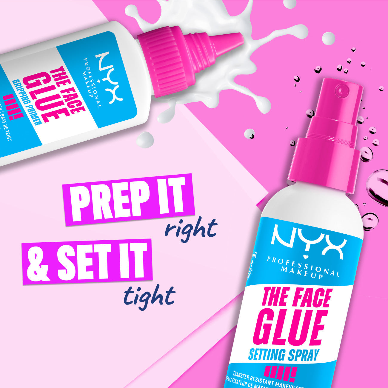 NYX Professional Makeup - The Face Glue Primer, Gripping Primer, Up To 24 Hour Hydration | MazenOnline