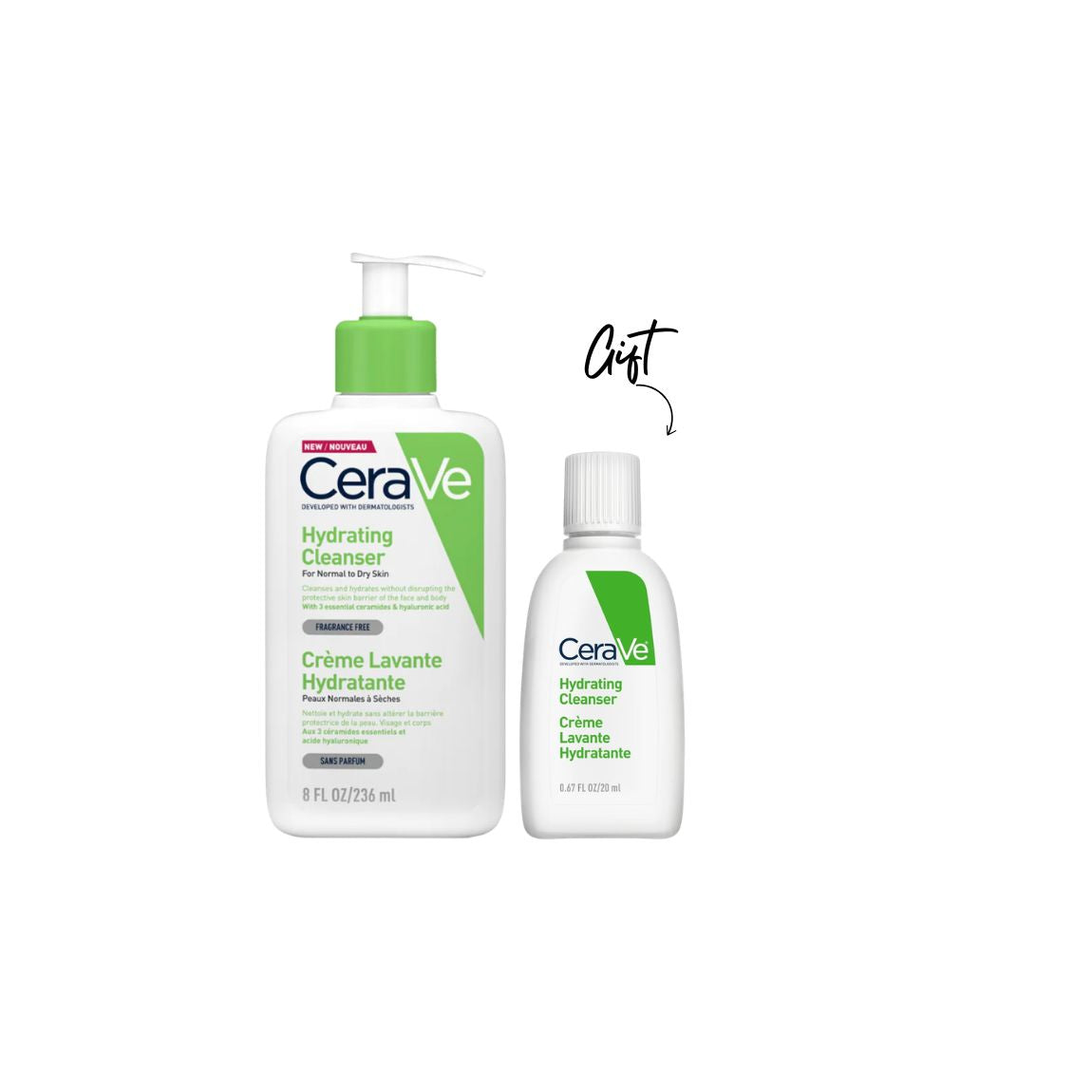 CeraVe - With Every Purchase of Hydrating Cleanser 236ML Get Mini Hydrating Cleanser | MazenOnline