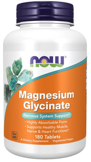 Now - Magnesium Glycinate 200mg Tablets | MazenOnline