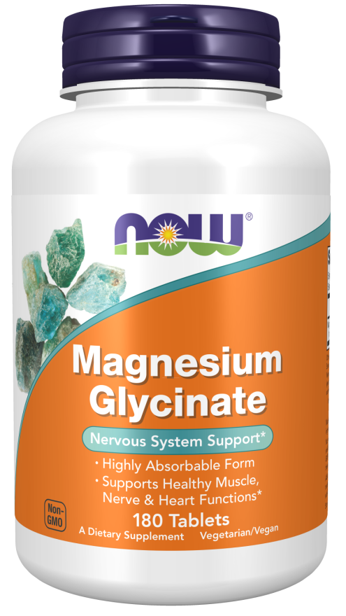 Now - Magnesium Glycinate 200mg Tablets | MazenOnline