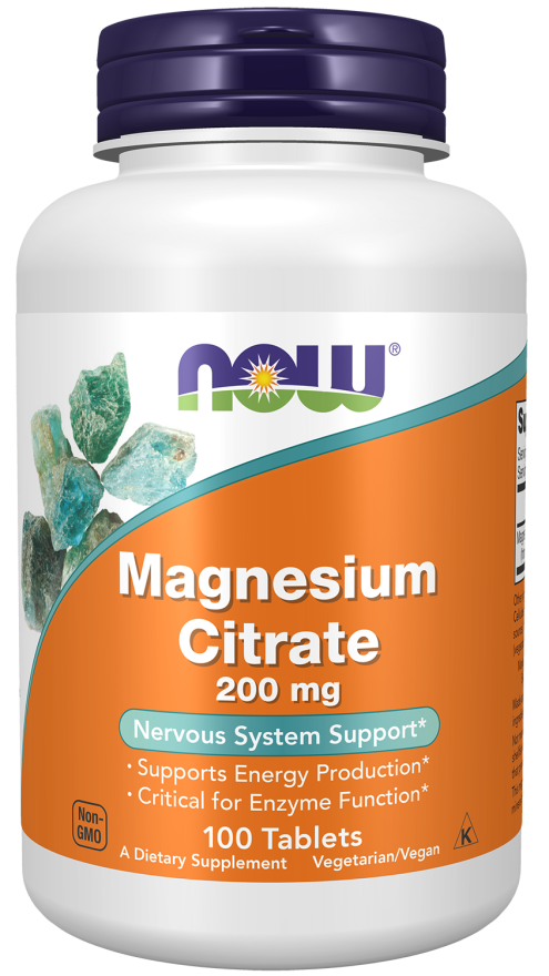 Now - Magnesium Citrate 200 mg Tablets | MazenOnline