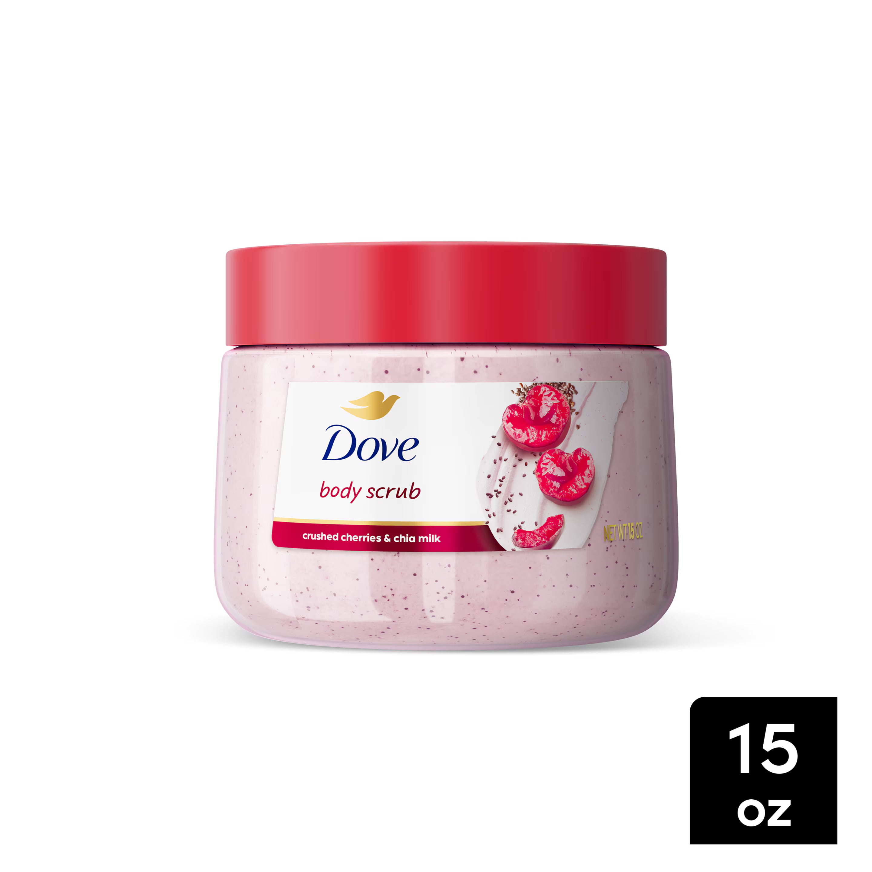 DOVE - Crushed Cherries & Chia Milk Body Scrub | MazenOnline