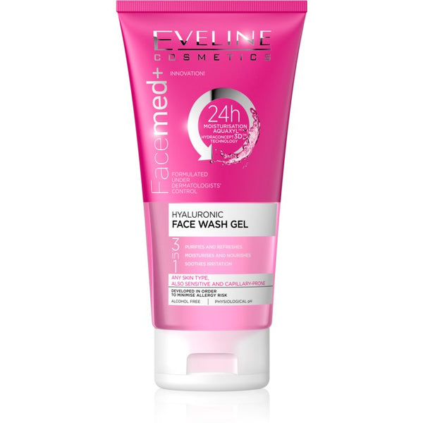 Cosmetics FaceMed+ 3-in-1 Cleansing Gel with Hyaluronic Acid 150 Ml - MazenOnline