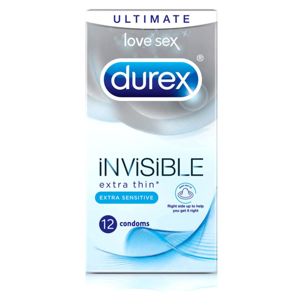Durex Invisible Extra Sensitive Condoms - 12 Pack - MazenOnline Main image