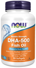 Now - DHA-500 Fish Oil, Double Strength Softgels | MazenOnline