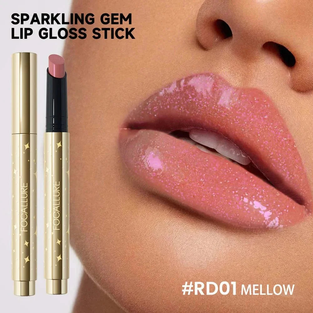 FOCALLURE - Sparkling Gem Lip Gloss Stick | MazenOnline