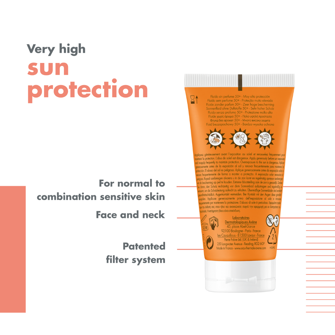 Avène - Buy 1 Get 1 Avène Fragrance-free cream SPF50+ Sunscreen 50ml  For Dry Sensitive Skin | MazenOnline
