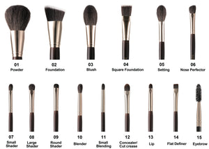 Royal Cosmetics - The Artist Essentials-15 pc brush set | MazenOnline