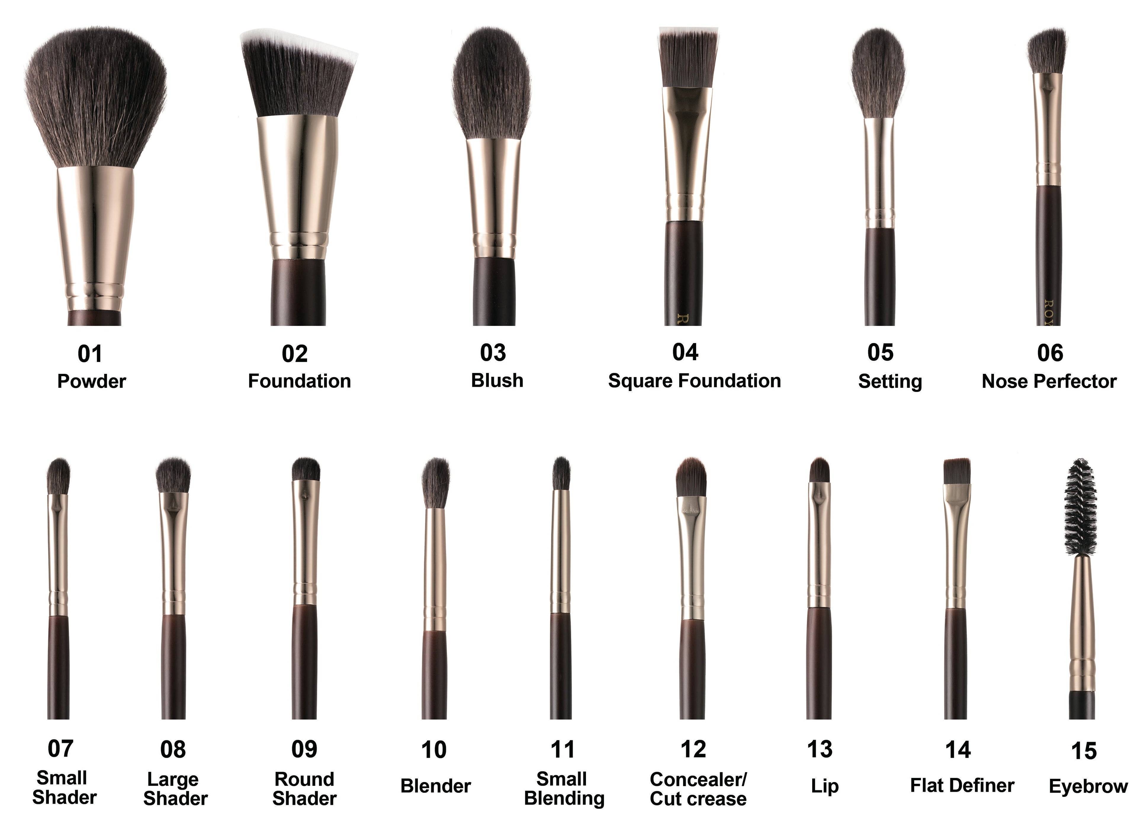 Royal Cosmetics - The Artist Essentials-15 pc brush set | MazenOnline