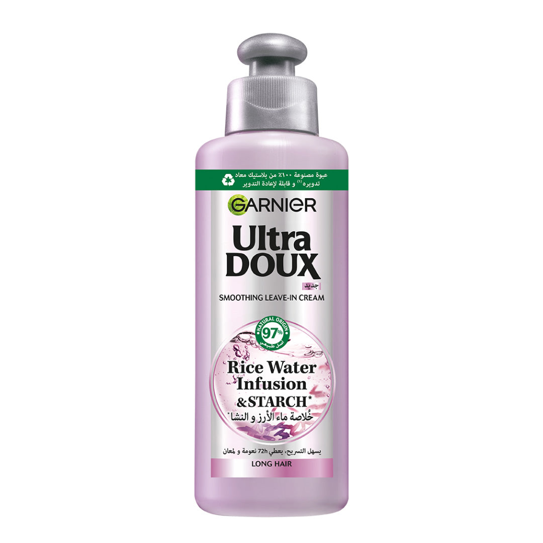 Garnier - Ultra Doux Rice Water Infusion & Starch Leave In Cream for Long Hair | MazenOnline Main image