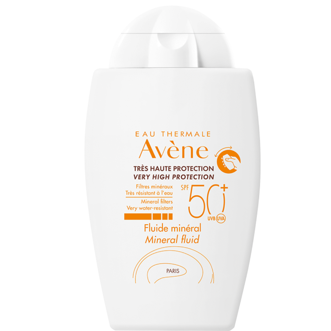 Avène - Avène mineral fluid SPF50+ Sunscreen| Ultra Light 100% Mineral Filter for Intolerant Skin - Matte Finish | MazenOnline Main image