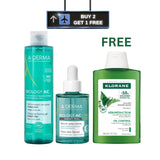 Biology AC Foaming Gel + Biology AC Night Peel Anti-blemish Serum + Oil Control Shampoo with Nettle