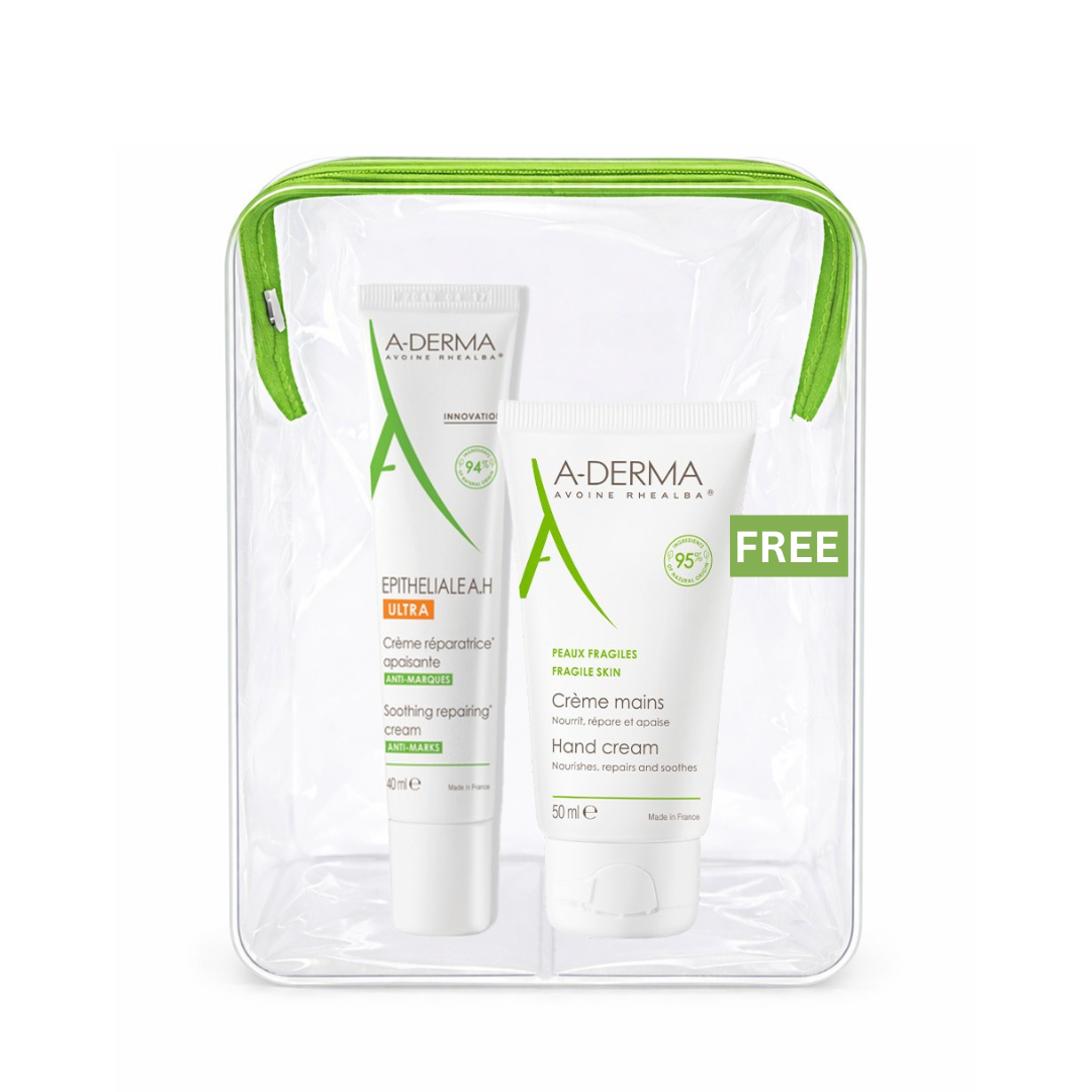 Aderma - Buy one A-Derma Epitheliale AH Ultra Anti-mark Repairing Cream and get a FREE 50ml A-Derma hand and nails cream | MazenOnline Main image