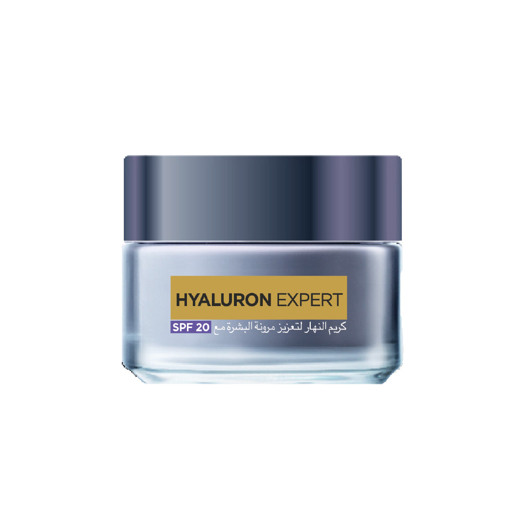 L'Oréal Paris - Hyaluron Expert Day Cream is used to intensely hydrate, smoothen and re-plump the skin with added SPF protection from UVA/UVB. | MazenOnline