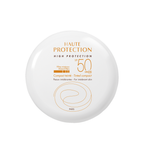 Avène High Protection Compact Tinted Sunscreen in Sand shade with SPF 50, dermocosmetic face sun protection.