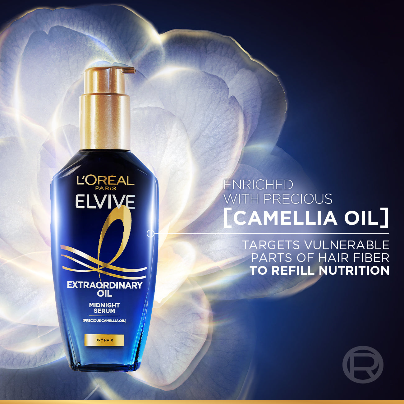 Elvive Extraordinary Oil Midnight Serum - For Dry Hair