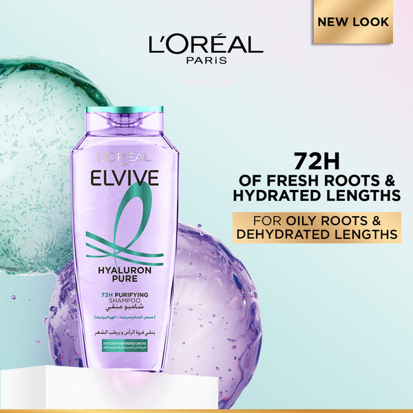 Hyaluron Pure Purifying Shampoo for Oily Roots And Dehydrated Length