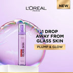 L'Oréal Paris - Revitalift Glass Skin Liquid Cream: 1 drop for 100H Glowing Hydration With Hyaluronic Acid & Vitamins B3+B5+C for Dewy, Plumped Glass Skin | MazenOnline