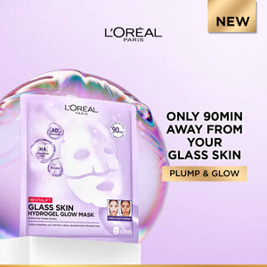 L'Oréal Paris - Revitalift Glass Skin Hydrogel Glow Mask, Transform Your Skin For A Dewy, Plumped, Glass Skin In Only 90 Minutes | MazenOnline