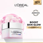 L'Oréal Paris - Glycolic-Bright Glowing Night Cream, for Dark Spots Reduction, Glow Boosting, and Skin Tone Evenness | MazenOnline