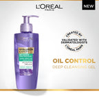 L'Oréal Paris - Hyaluron Expert Oil Control Deep Cleansing and Hydrating Gel, With Hyaluronic Acid and Salicylic Acid, for Combination to Oily Skin | MazenOnline