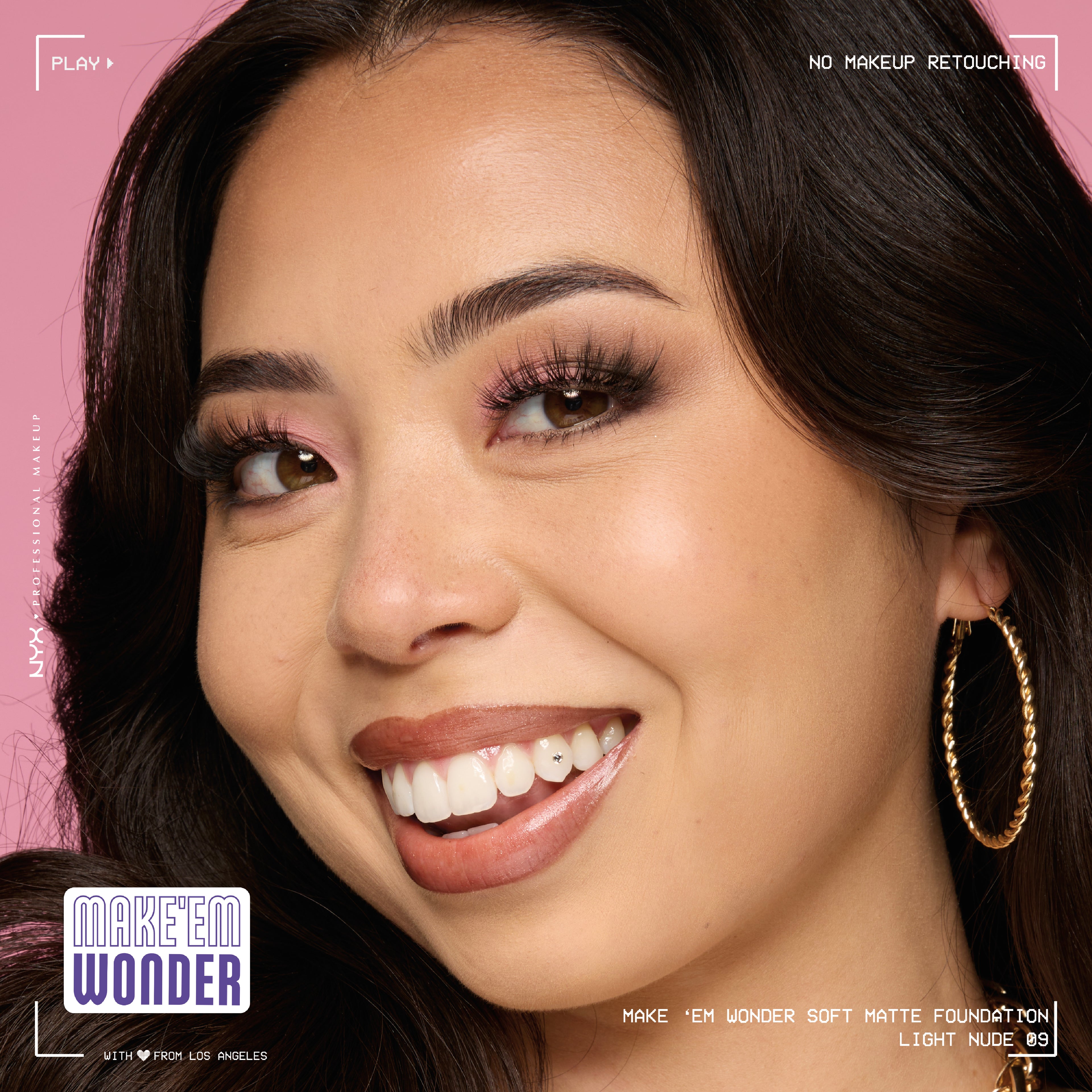 Make 'Em Wonder Liquid Foundation, 24HR Foundation Makeup With A Soft Matte Finish, Buildable Full Coverage