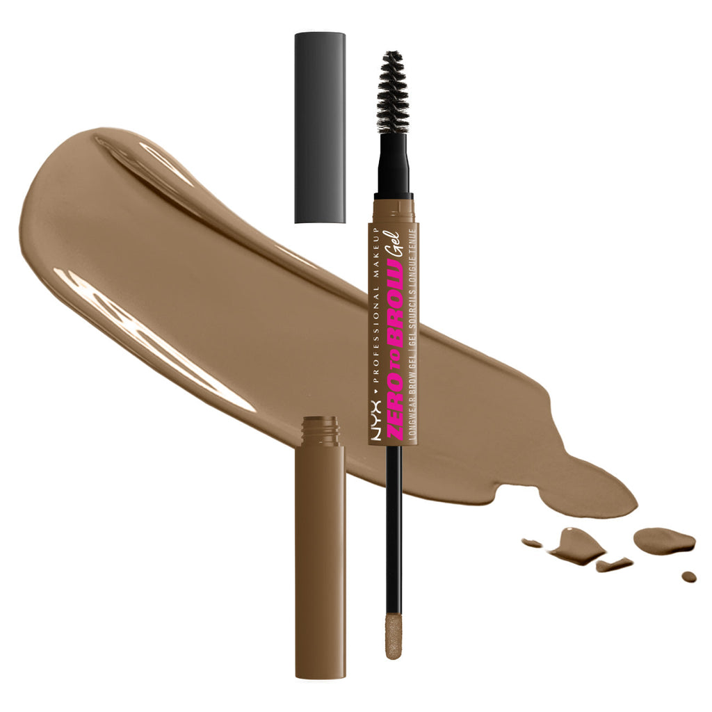 NYX Professional Makeup - Zero To Brow Longwear Brow Gel, Transfer-Resistant, Fade-Resistant | MazenOnline