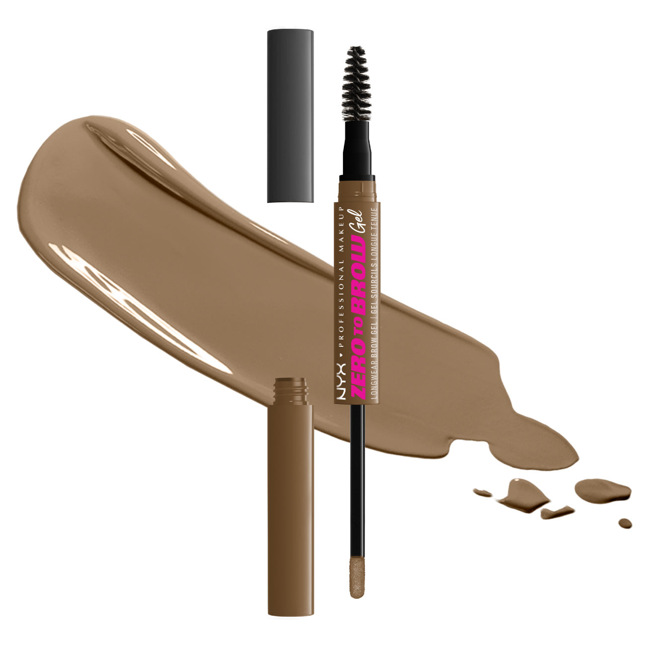 NYX Professional Makeup - Zero To Brow Longwear Brow Gel, Transfer-Resistant, Fade-Resistant | MazenOnline