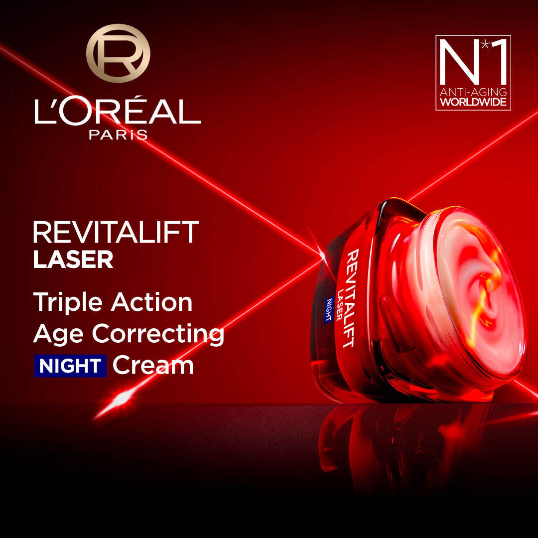 L'Oréal Paris - Revitalift Laser x3 Anti-Aging Moisturizing Night Cream, against Wrinkles and Signs of Aging, with Pro-Retinol | MazenOnline
