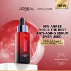 Revitalift Triple Power Age-Correcting™ Serum with Tri-peptides, Hyaluronic Acid, and Vitamin C to Hydrate, Tone, and Firm Skin