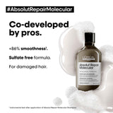 L'Oréal Professionnel - Absolut Repair Molecular - Sulfate-Free Molecular Repairing Shampoo For Damaged Hair | MazenOnline